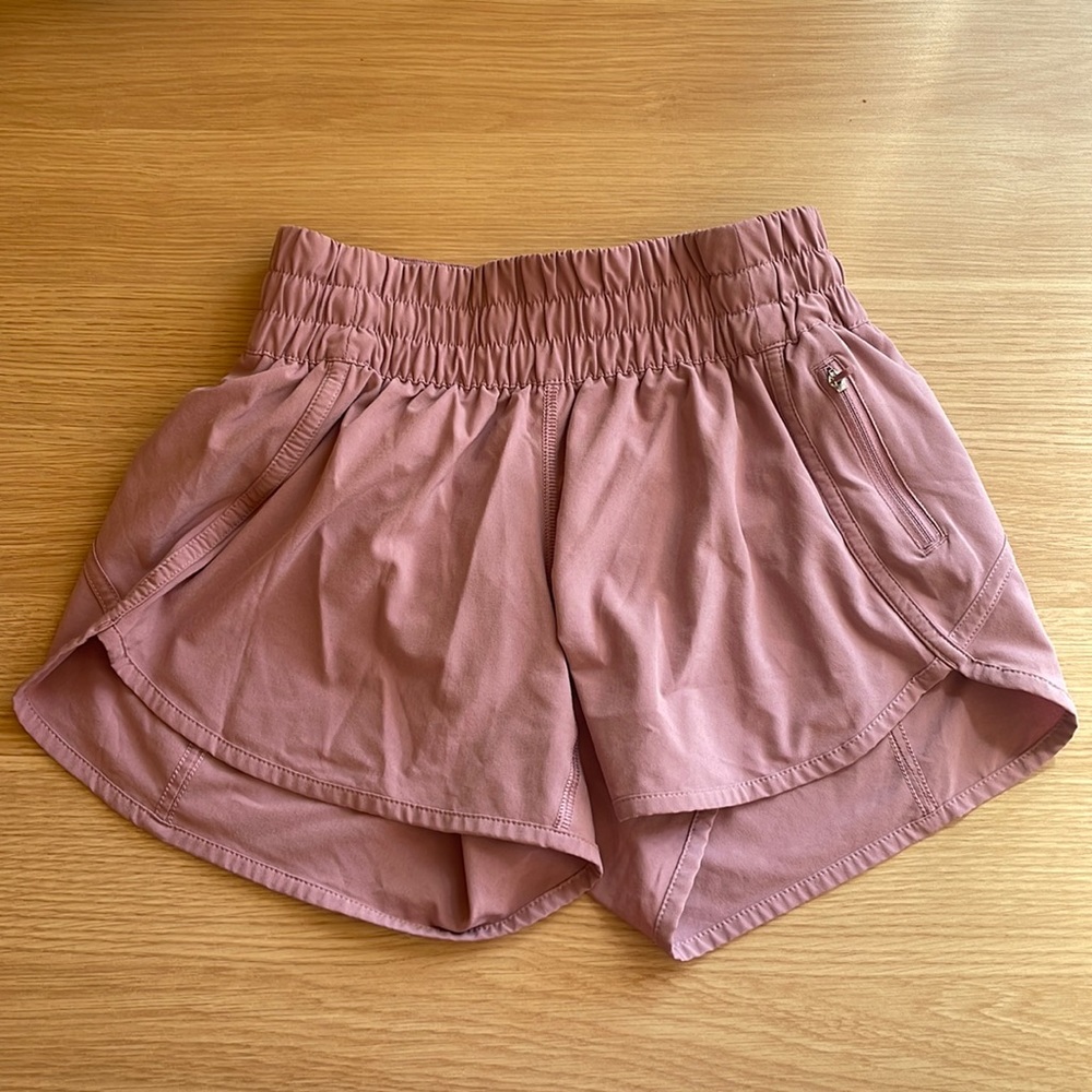 Lululemon Dusty Rose Tracker Shorts